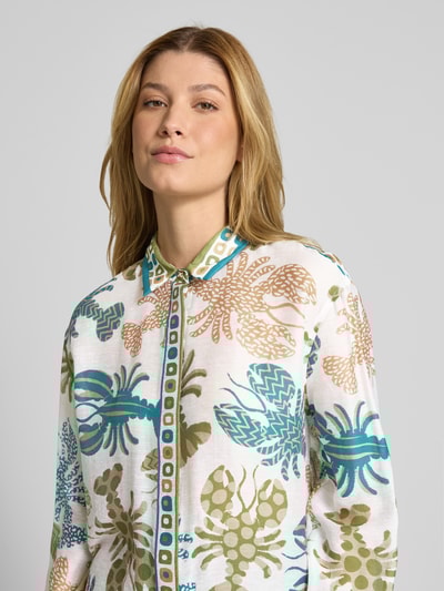 Herzensangelegenheit Regular Fit Bluse mit verdeckter Knopfleiste Oliv 3