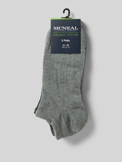 MCNEAL Sneakersokken met stretch in een set van 5 paar Grafiet gemêleerd - 3