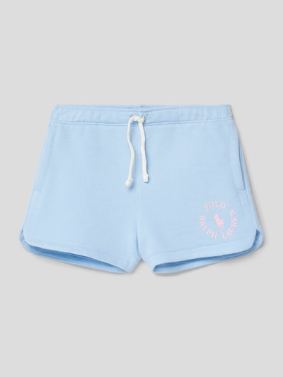 Polo Ralph Lauren Kids Sweatshorts mit Label-Print Modell 'PREPSTER' Bleu 1