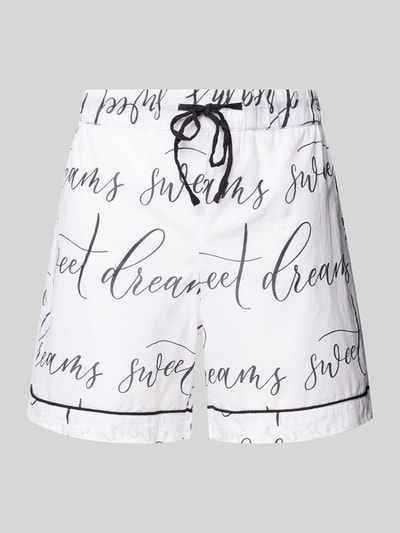 Christian Berg Woman Szorty od piżamy o kroju regular fit z tunelem Biały 1