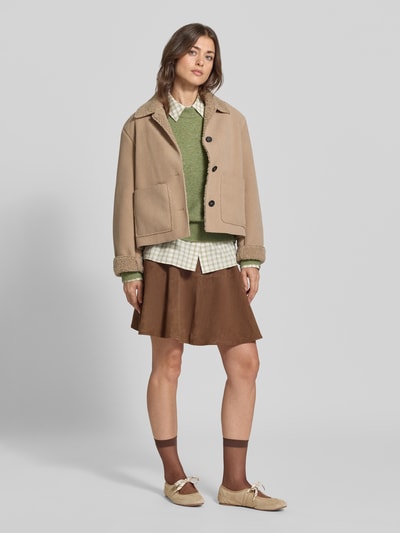 Marc O'Polo Regular Fit Blouson in Cord-Optik Taupe 1
