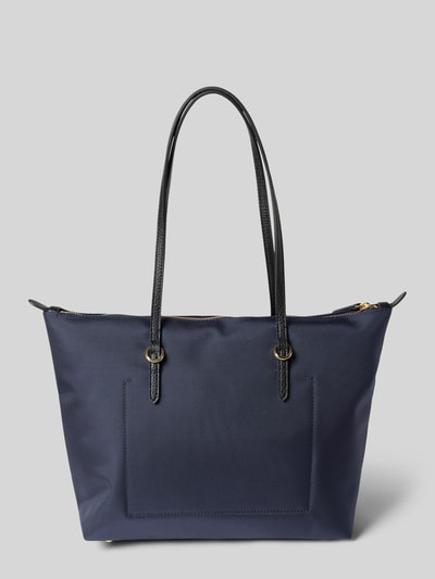 Lauren Ralph Lauren Tote bag met labelapplicatie, model 'KEATON' Donkerblauw - 4