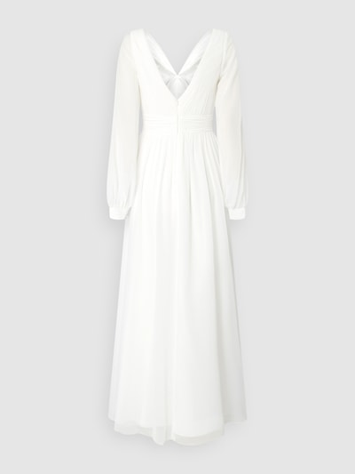 Mascara Brautkleid aus Chiffon  Offwhite 3