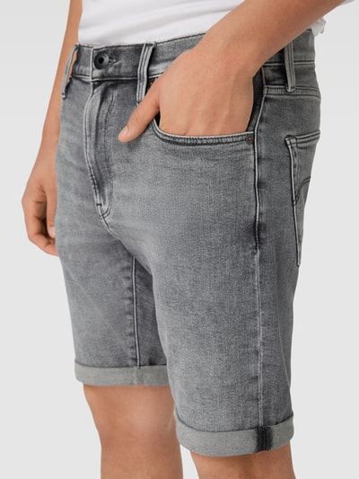 G-Star Raw Korte slim fit jeans in 5-pocketmodel Middengrijs - 3