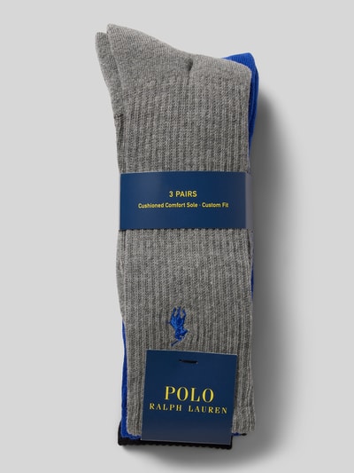 Polo Ralph Lauren Underwear Skarpety z wyhaftowanym logo w zestawie 3 szt. Średnioszary 3