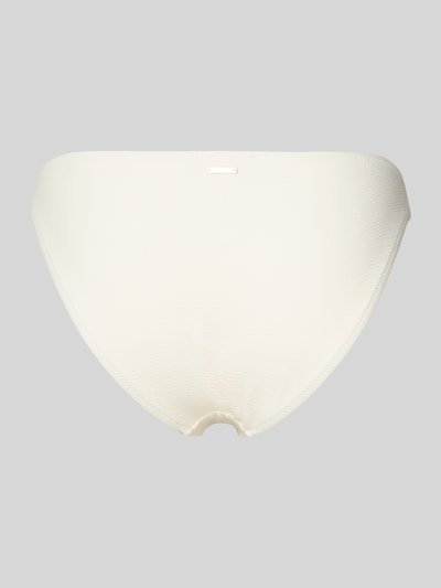 Produktfoto, cremefarbener Bikini-Slip mit feinem Strukturmuster, Modell 'Millor Beach' von JOOP! Collection, Material-Mix mit Stretch-Anteil, körpernahe Passform.