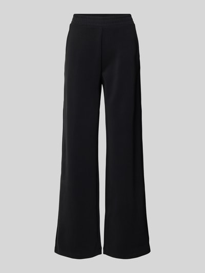 Jake*s Casual Wide Leg Stoffhose mit elastischem Bund Black 2