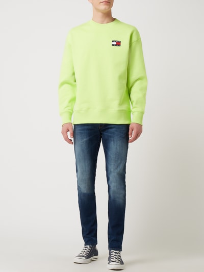 Tommy Jeans Sweatshirt van biologisch katoen Neon groen - 1