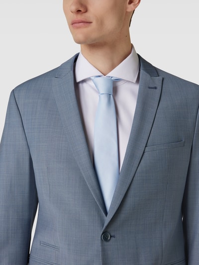 BOSS Slim Fit Krawatte mit Strukturmuster Bleu 1