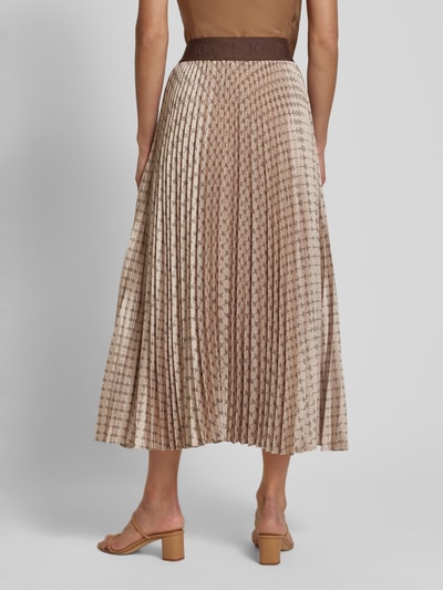 JOOP! Midirok met plissévouwen Beige - 5