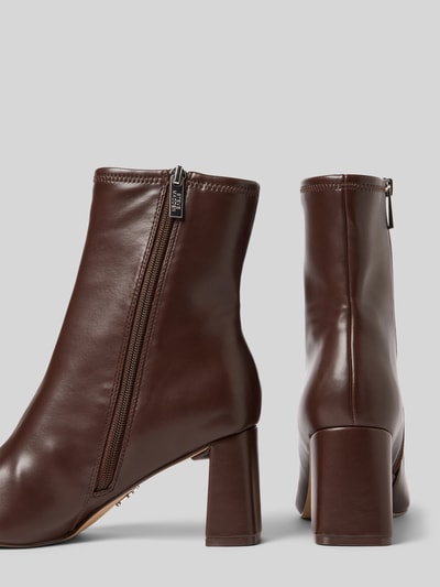 Steve Madden Laarsjes met ritssluiting, model 'Hurst' Donkerbruin - 2