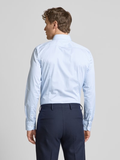 BOSS Slim Fit Business-Hemd mit Haifischkragen Modell 'Hank' Bleu 5