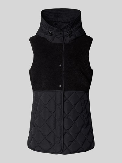 Fuchs Schmitt Fleecegilet met doorgestikte naden en steekzakken Zwart - 2