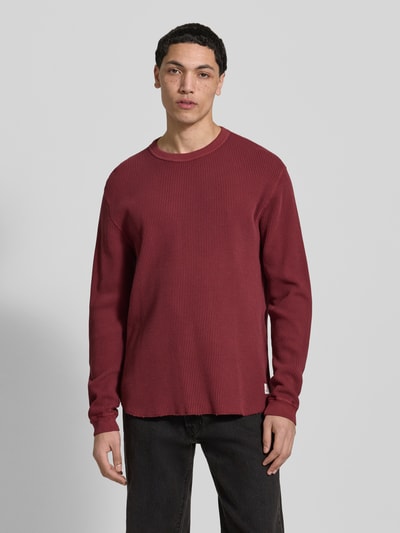 Levi's® Relaxed Fit Thermo-Shirt aus reiner Baumwolle Dunkelrot 4