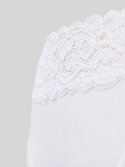 Hanro Slip mit Spitze Modell 'MOMENTS' Weiss 3
