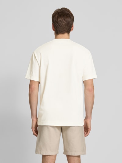 Marc O'Polo Regular Fit T-Shirt aus Baumwolle Offwhite 5