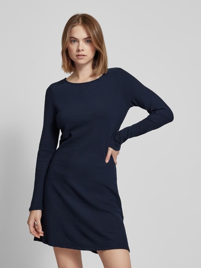 Tom Tailor Denim Knielanges Kleid mit Rundhalsausschnitt Dunkelblau 4