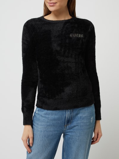 Guess Pullover mit feinen Fransen  Black 4