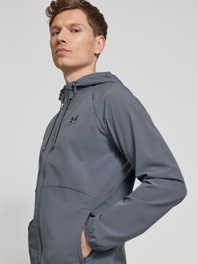 Under Armour Windbreaker mit Label-Print Anthrazit 3