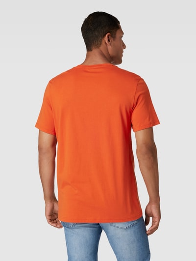 BOSS T-shirt met labelprint Oranje - 5