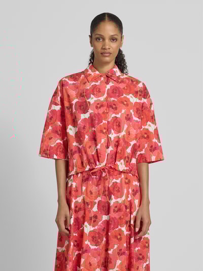 Drykorn Hemdbluse mit verdeckter Knopfleiste Modell 'LAINAY' Hellrot 4