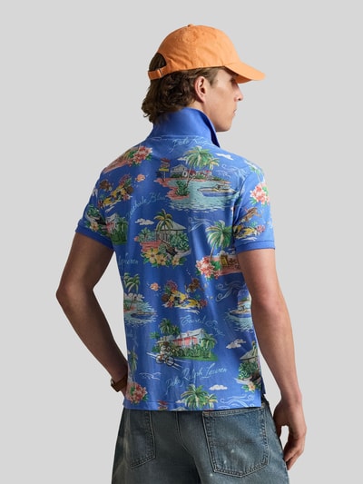 Polo Ralph Lauren Koszulka polo z czystej bawełny Błękitny 5
