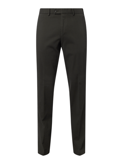 Hiltl Regular Fit Chino mit Webstruktur Gruen 1