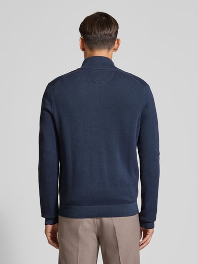 Lerros Gebreid vest met opstaande kraag Donkerblauw - 5