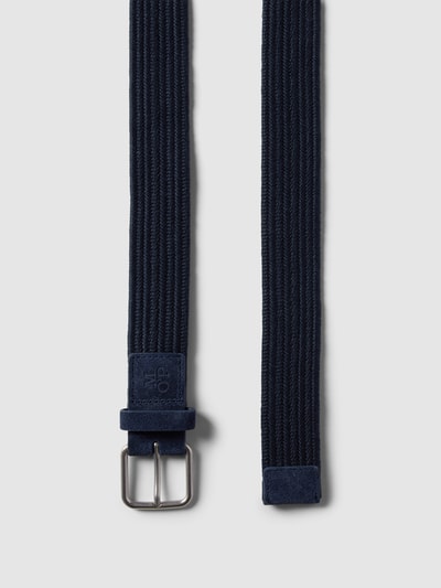Marc O'Polo Gürtel mit Label-Details Modell 'ARE BELT' Marineblau 3