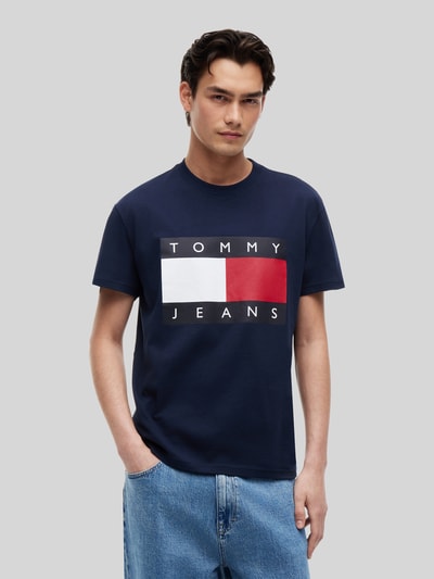 Tommy Jeans Relaxed Fit T-Shirt aus reiner Baumwolle mit Logo-Print Marine 4