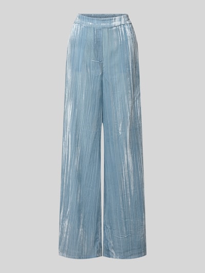 Jake*s Casual Wijdte broek van viscosemix Bleu - 1