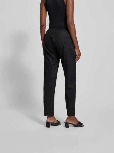 black palms Stoffhose mit elastischem Logo-Bund Marine 5