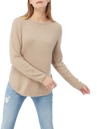 Tom Tailor Pullover mit überschnittenen Schultern Beige Melange 4