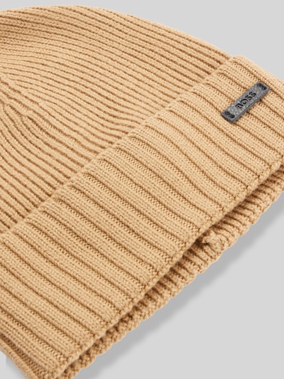 BOSS Muts van pure scheerwol  Beige - 4