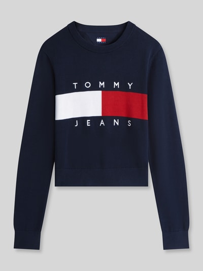 Tommy Jeans Regular Fit Pullover aus reiner Baumwolle Dunkelblau 2