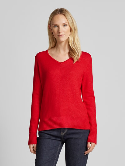 Christian Berg Woman Gebreide pullover met ribboorden Rood gemêleerd - 4