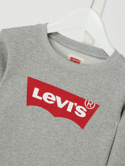 Levi’s® Kids Sweatshirt mit Logo Mittelgrau Melange 2