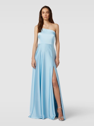 Vera Wang Bride Abendkleid mit Seitenschlitz Modell 'VENISHIA' Hellblau 4