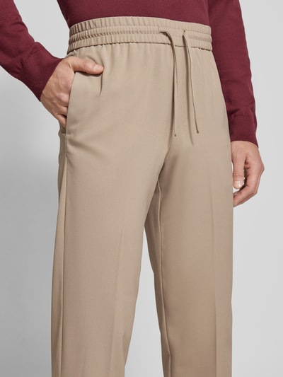 Lindbergh Relaxed Fit Hose aus Viskose mit Tunnelzug Sand 3