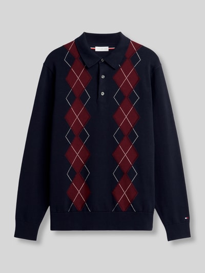 Tommy Hilfiger Regular Fit Pullover aus reiner Baumwolle Marine 2