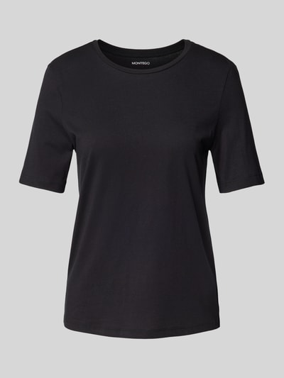 Montego T-Shirt mit Rundhalsausschnitt Black 2