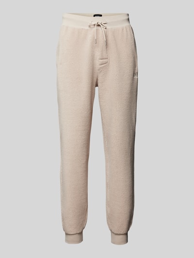 BOSS Regular Fit Sweatpants mit Strukturmuster Modell 'Contemp' Offwhite 2