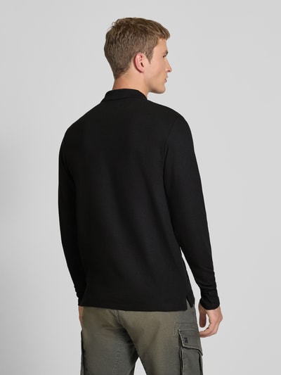 Jack & Jones Regular Fit Poloshirt mit Strukturmuster Modell 'AUSTIN' BLACK 5