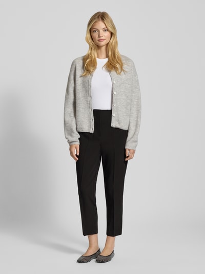 Only High waist stoffen broek met viscose, model 'RAVEN LIFE' Zwart - 1