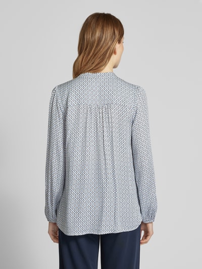 More & More Blouse van viscose met tuniekkraag Bleu - 5