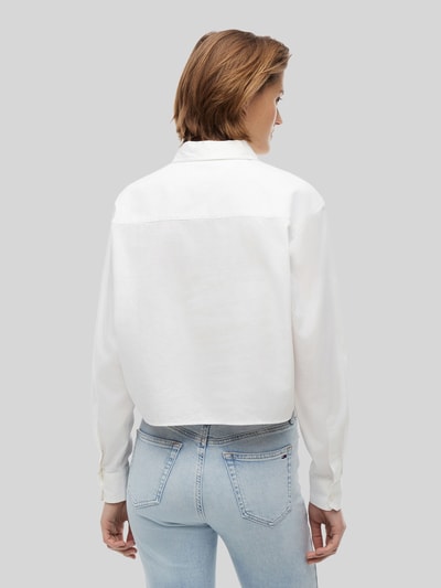 Tommy Jeans Relaxed Fit Hemdbluse aus reiner Baumwolle Weiss 5