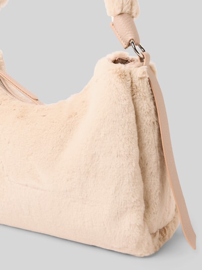 Coccinelle Handtas met draagband in gevlochten look, model 'Boheme' Zand - 3