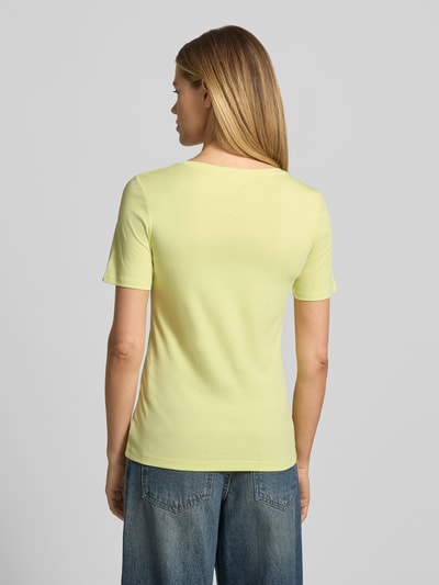 s.Oliver RED LABEL Regular Fit T-Shirt aus reinem Baumwoll-Interlockjersey GELB 5