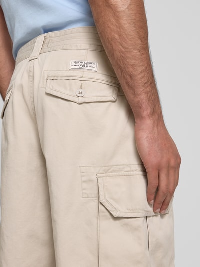 Polo Ralph Lauren Baggy Fit Cargoshorts mit Eingrifftaschen Modell 'GELLAR' Beige 3