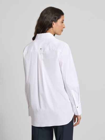 Marc Cain Overhemdblouse met blinde knoopsluiting Wit - 5